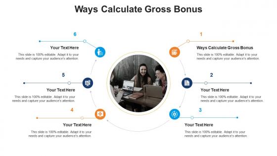 Ways calculate gross bonus ppt powerpoint presentation icon demonstration cpb