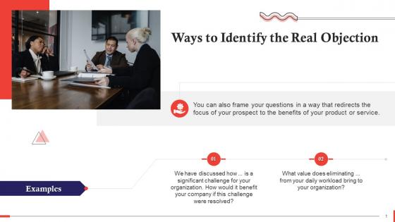 Ways To Identify Real Objection In Sales Training Ppt