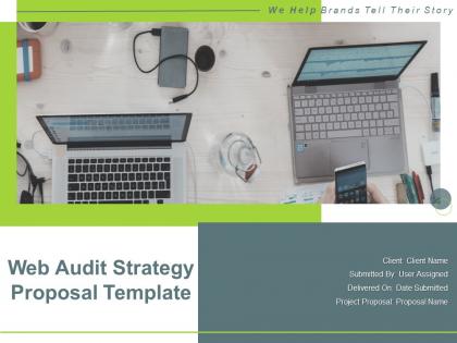 Web audit strategy proposal template powerpoint presentation slides