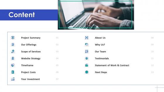 Website audit strategy proposal template content