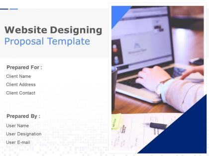 Website designing proposal template powerpoint presentation slides