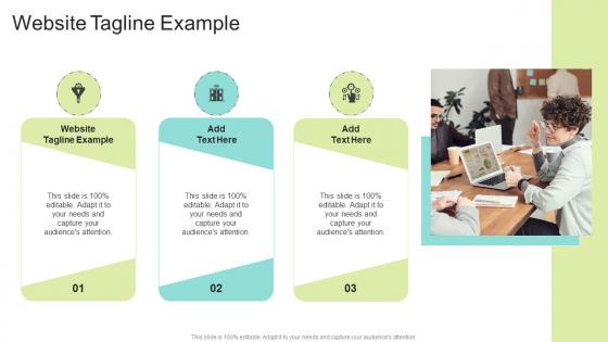 Website Tagline Example In Powerpoint And Google Slides Cpb