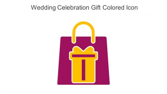 Wedding Celebration Gift Colored Icon In Powerpoint Pptx Png And Editable Eps Format