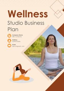 Wellness Studio Business Plan A4 Pdf Word Document