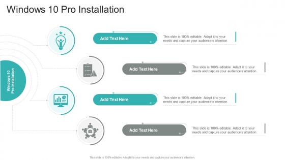 Windows 10 Pro Installation In Powerpoint And Google Slides Cpp