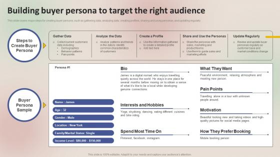 Winning Sales Techniques Building Buyer Persona To Target The Right Audience MKT SS V