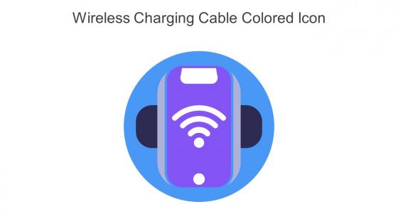 Wireless Charging Cable Colored Icon In Powerpoint Pptx Png And Editable Eps Format