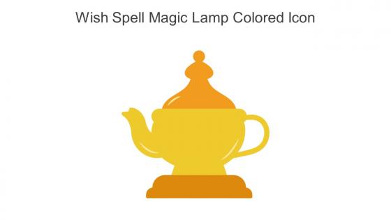 Wish Spell Magic Lamp Colored Icon In Powerpoint Pptx Png And Editable Eps Format