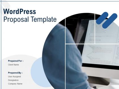 Wordpress Proposal Template Powerpoint Presentation Slides