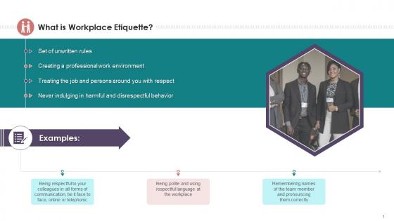 Workplace Etiquette Definition Significance Consequences And Case Study Training Ppt