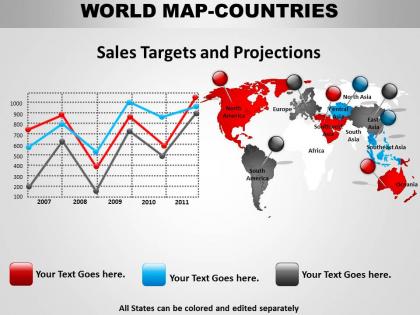 World map with countries 1314